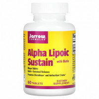 Jarrow Formulas, Alpha Lipoic Sustain, альфа-липоевая кислота с биотином, 300 мг, 60 таблеток