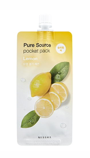Маска для лица MISSHA Pure Source Pocket Pack (Lemon) 
