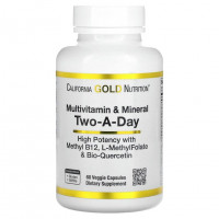 California Gold Nutrition, мультивитамины для ежедневного приема, 60 растительных капсул