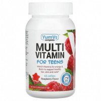 YumV's, Мультивитамины для подростков, Малиновый вкус, 60 штук