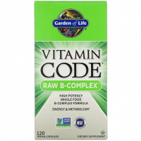 Garden of Life, Vitamin Code, Raw B-Complex, 120 веганских капсул