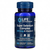 Life Extension, суперкомплекс селена с витамином E, 200 мкг, 100 вегетарианских капсул