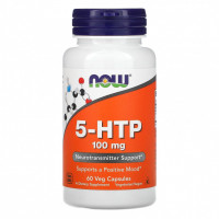 NOW Foods, 5-гидрокситриптофан, 100 мг, 60 вегетарианских капсул