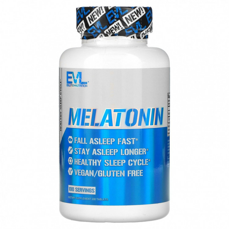 EVLution Nutrition, Мелатонин, 5 мг, 100 таблеток
