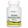 NaturesPlus, Бетаин гидрохлорид (Betaine Hydrochloride), 600 мг, 90 таблеток