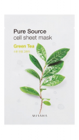 Увлажняющая маска для лица MISSHA Pure Source Cell Sheet Mask (Green Tea) 